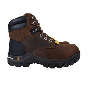 Carhartt Rugged Flex 6" Boots Mens Size 9M Comp Toe Brown Leather Waterproof
